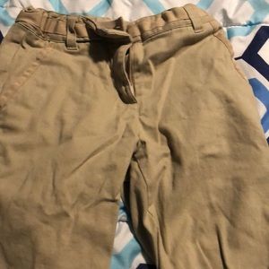 Nautica adjustable waist girls khaki shorts